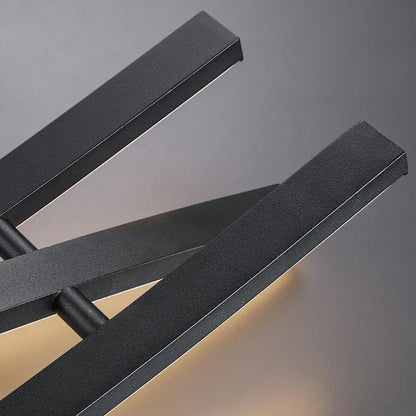 Modern Minimalist Wave Arch Aluminum Hardware LED Island Light Chandelier For Dining Room