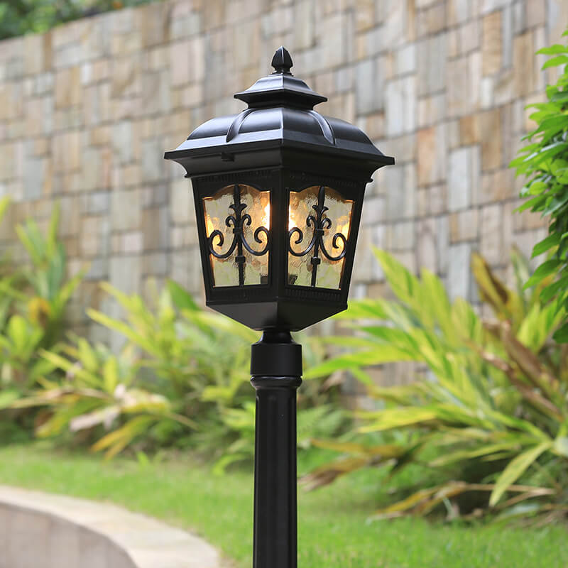 Industrial Waterproof Square Arrow Flower 1-Light Outdoor Lawn Landscape Light