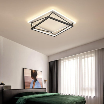 Nordic Minimalist Geometric Art LED Flush Mount Ceiling Light