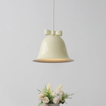 Nordic Minimalist Bells Bow Tie Iron 1-Light Pendant Light
