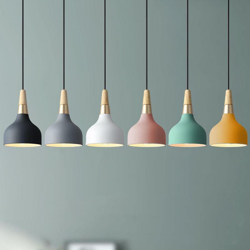 Creative Modern Macaron Disc Art 1-Light Pendant Light