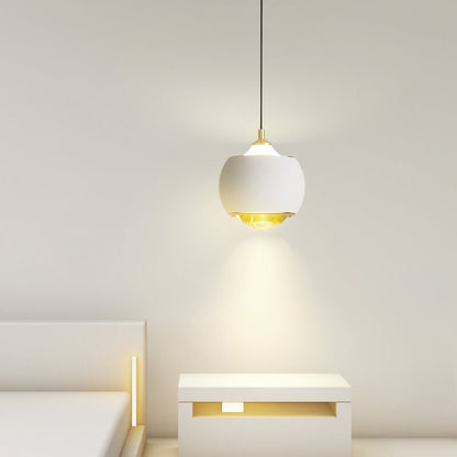 Modern Minimalist Orb Ball Iron Liftable LED Pendant Light