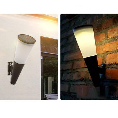 Solar Waterproof Horn Design LED Outdoor Decoration Wall Sconce Lamp