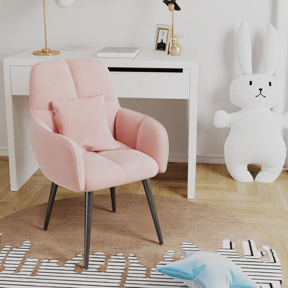 Modern Minimalist Sponge Square Vanity Stool Backrest For Bedroom