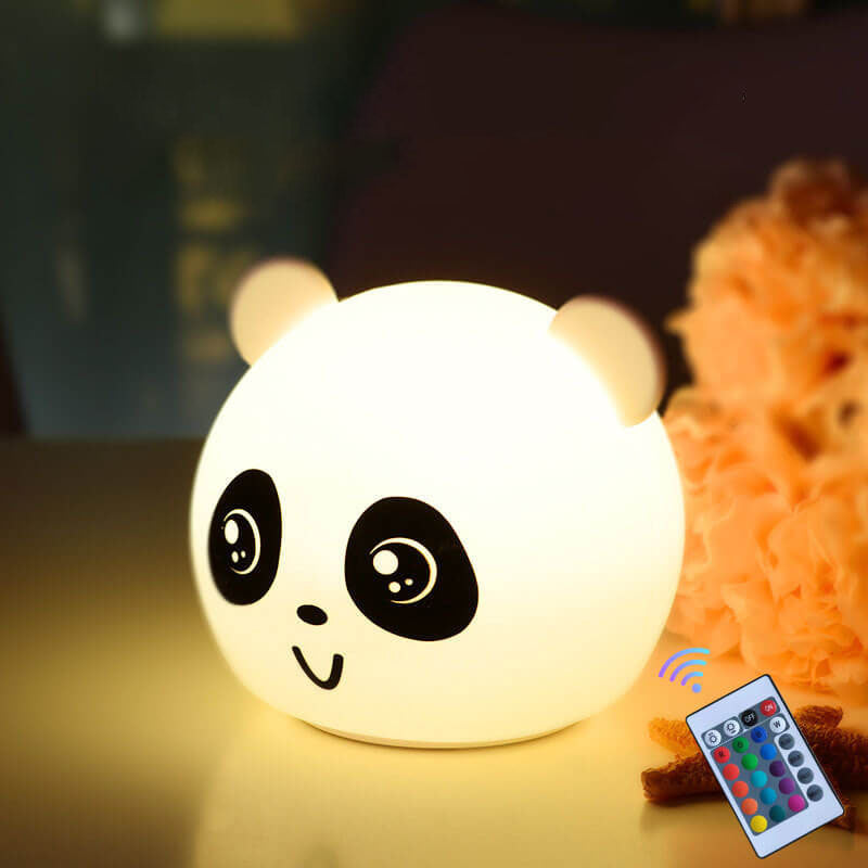 Cartoon Animal Colorful Silicone LED Night Light Table Lamp