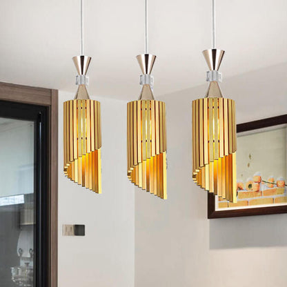 Nordic Light Luxury Minimalist Solid Color Aluminum 1-Light Pendant Light
