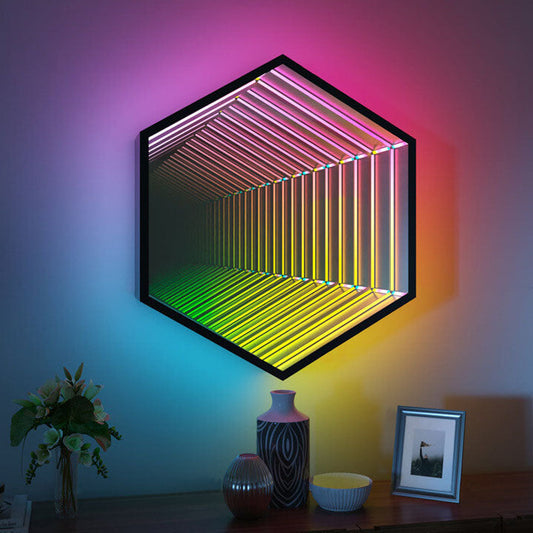 مصباح حائط LED سداسي/مثمن الشكل إبداعي RGB 