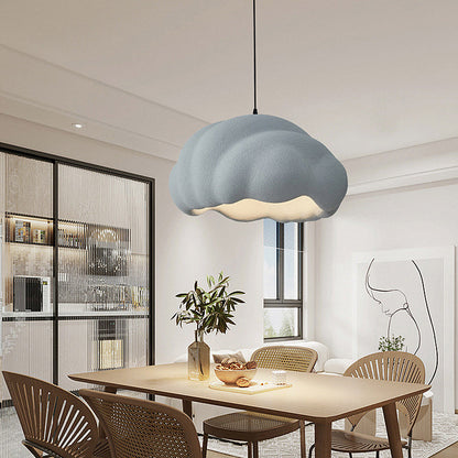Modern Minimalist Round High-Density Polyethylene 1-Light Pendant Light For Bedroom