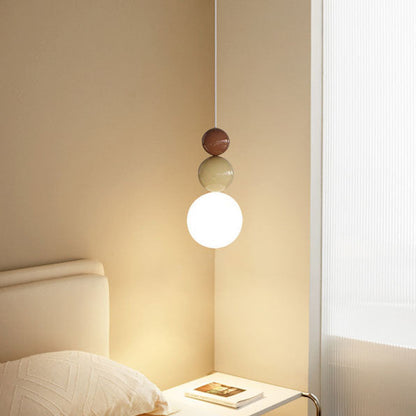 Modern Creative Iron Gourd String Shape 1-Light Pendant Light For Bedroom