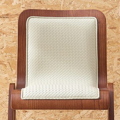Traditional Vintage Square Ash Wood High Density Sponge Rattan Dining Chair Backrest For Dining Room
