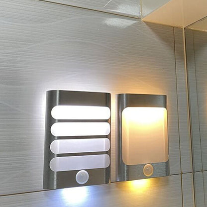 مصباح حائط LED عصري مستطيل الشكل من الألومنيوم قابل لإعادة الشحن عبر USB 