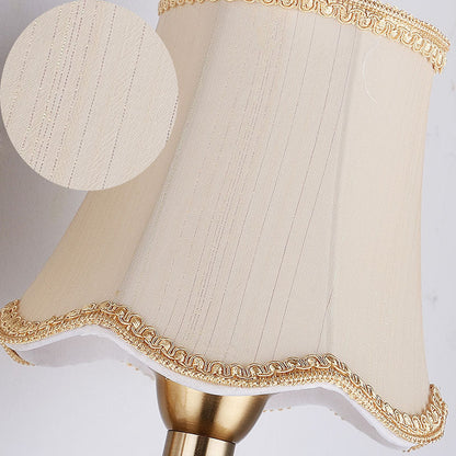 Modern Luxury Hardware Fabric 1/2-Light Wall Sconce Lamp For Living Room