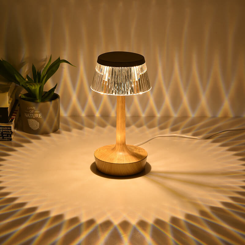 Creative Crystal Mushroom LED Night Light Table Lamp