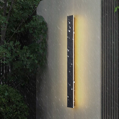 Retro Outdoor Rectangular Strip Waterproof LED Wall Sconce Lamp