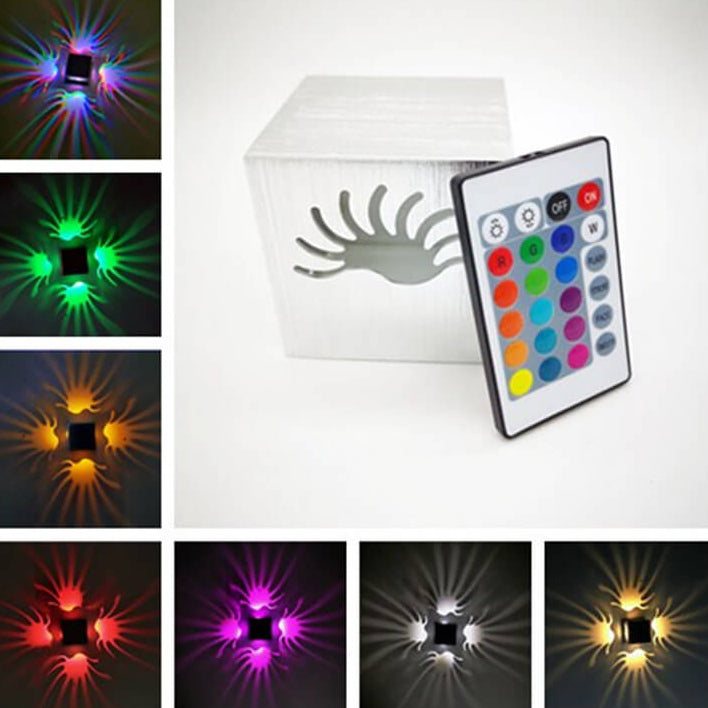 مصباح حائط زخرفي LED على شكل ذيل فينيكس من الألومنيوم من Creative Square 
