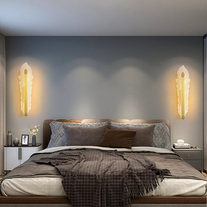 مصباح حائط LED فاخر من الأكريليك على شكل ذيل الفينيق من Nordic Light 