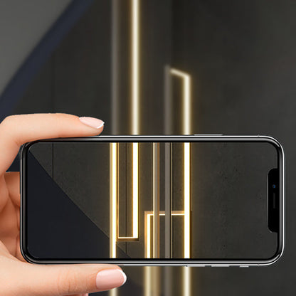 ثريا LED بتصميم عصري بسيط مصنوعة من الحديد والألومنيوم والسيليكا على شكل مربع مستطيل للسقف للسلالم