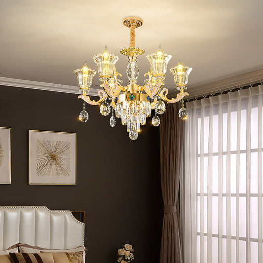 Contemporary Luxury Branch Glass Zinc 6/8/10/15 Light Chandelier For Living Room