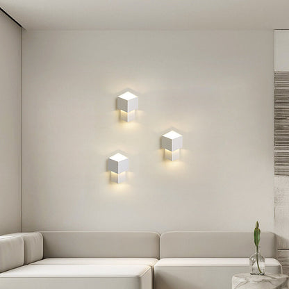 Modern Cream Style Simple Square LED Wall Sconce Lamp