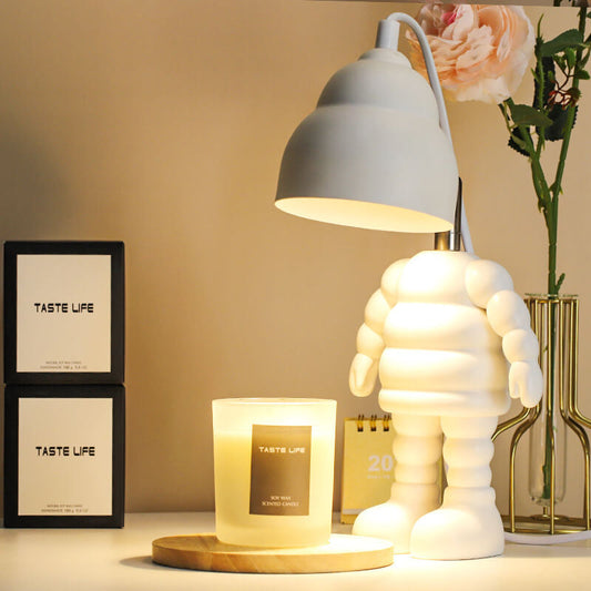 Modern Creative Michelin Robot LED Aromatherapy Melting Wax Table Lamp