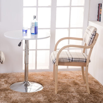 Contemporary Nordic Wood Cotton Linen Fabric PU Leather Velvet Sponge Square Dining Chair Backrest Armrest For Dining Room