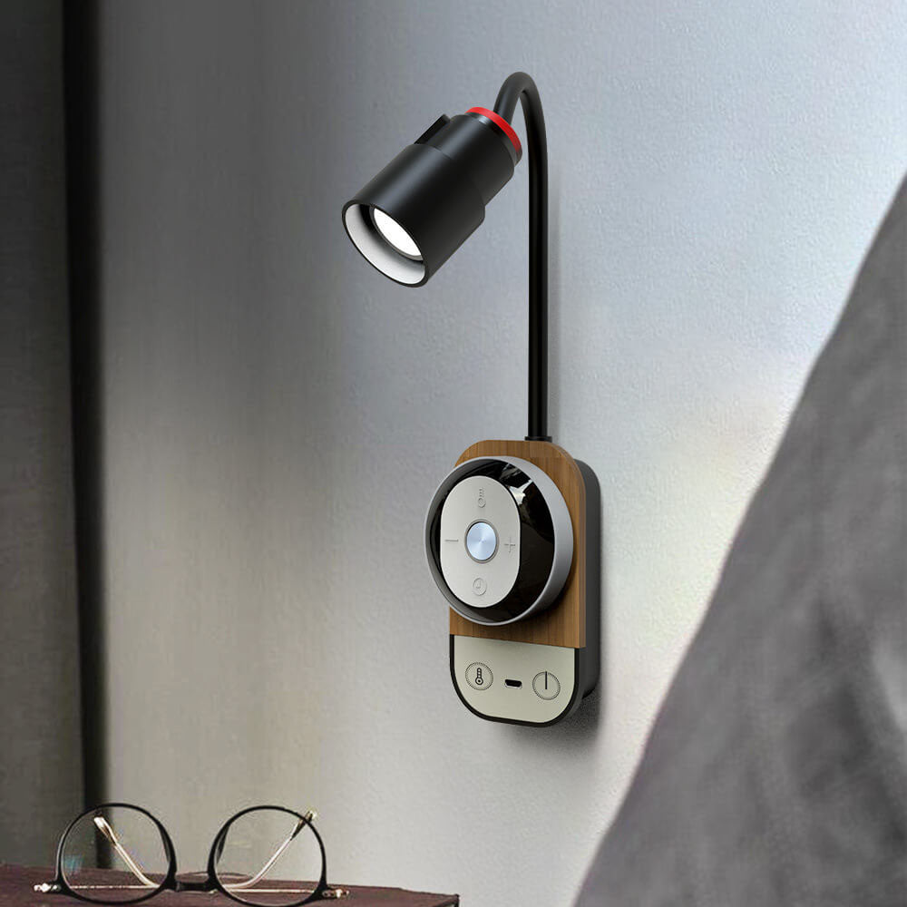 مصباح حائط LED SMD من الألومنيوم متعدد الوظائف مع جهاز تحكم عن بعد ومغناطيسي إبداعي حديث 