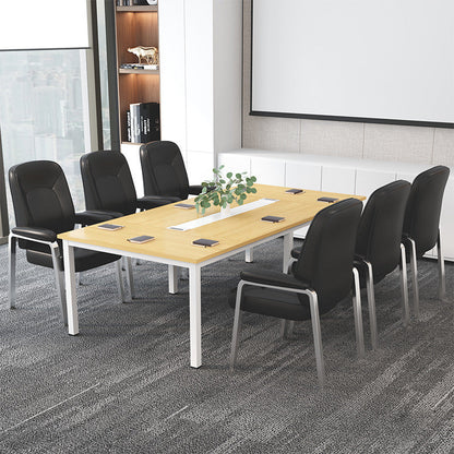 Modern Minimalist Square PU Leather Stainless Steel Dining Chair Backrest Arm For Dining Room