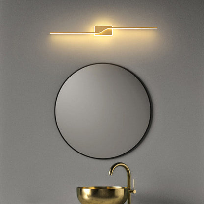 Modern Minimalist Bar Aluminum Silicone Acrylic LED Wall Sconce Lamp For Living Room