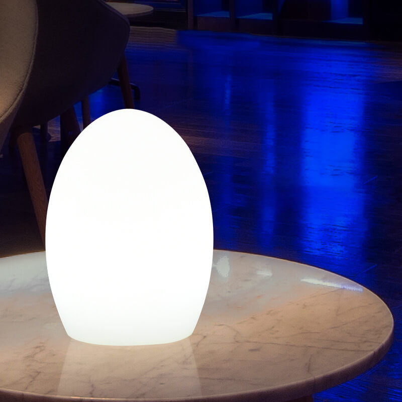 RGB ABS Egg Shaped LED Decorative Table Lamp