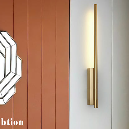 مصباح حائط LED من النحاس بتصميم عصري بسيط لغرفة المعيشة 