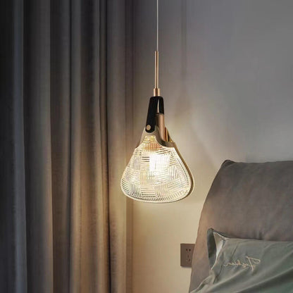 Contemporary Creative Iron Acrylic Arc 1-Light Pendant Light For Living Room