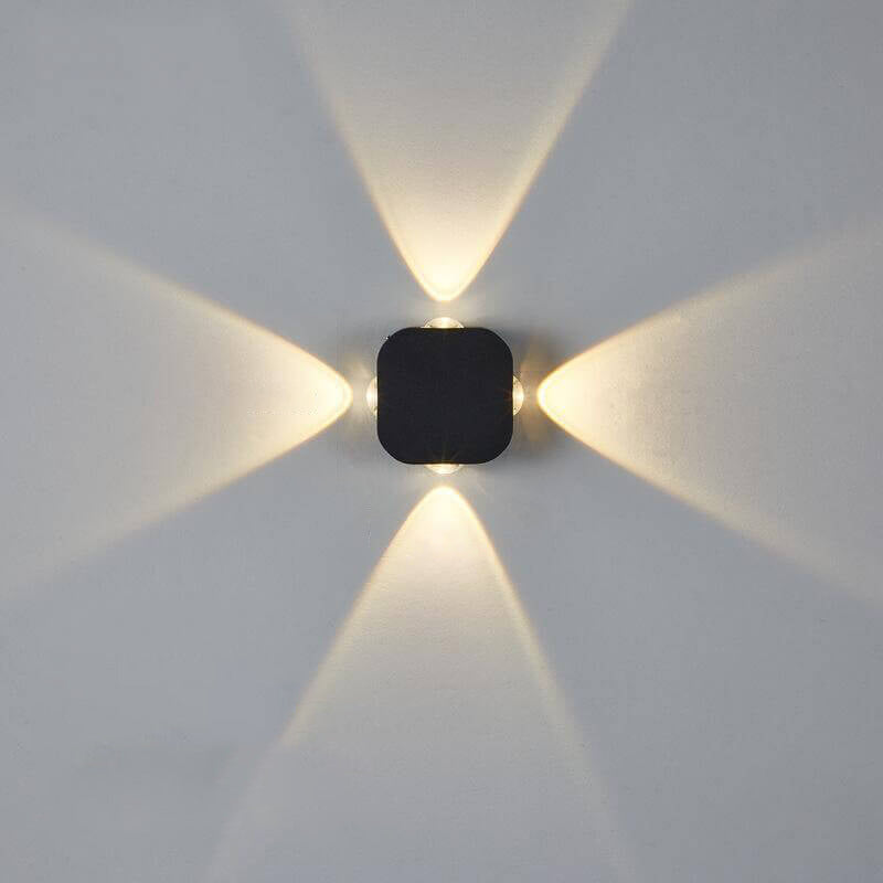 Simple Waterproof Square Lighting LED Outdoor Wall Sconce Lamp