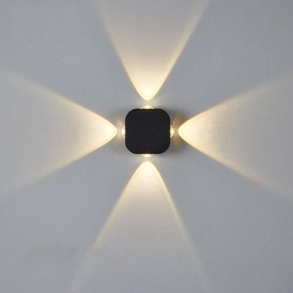 Simple Waterproof Square Lighting LED Outdoor Wall Sconce Lamp