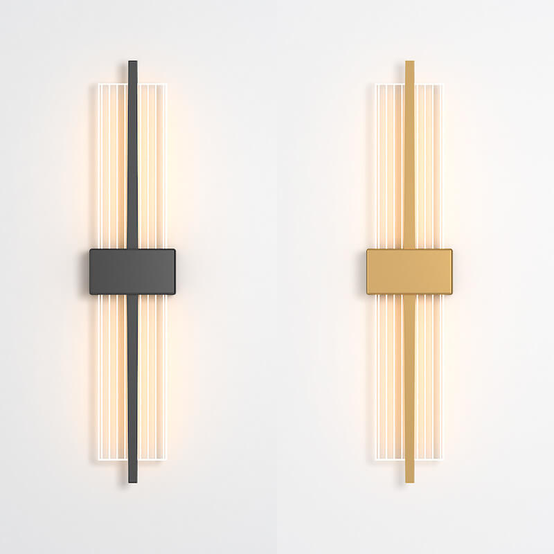 Light Luxury Creative Rectangular Acrylic LED Wall Sconce Lamp