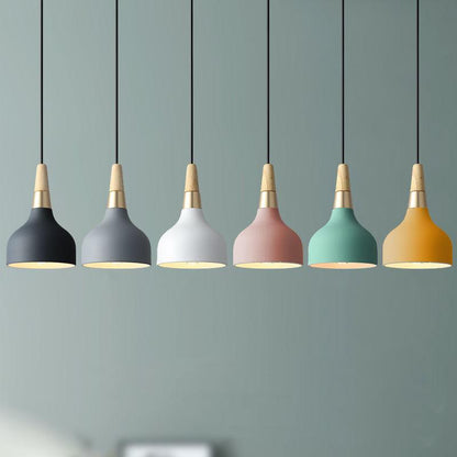 Creative Modern Macaron Disc Art 1-Light Pendant Light