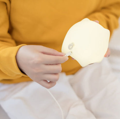 Creative Cute Pig Touch Timer LED Night Light Decorative Table Lamp