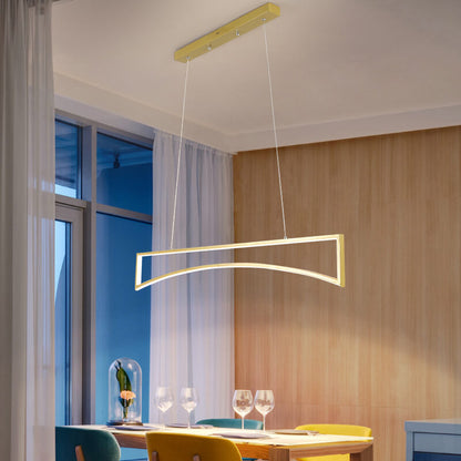 Scandinavian Minimalist Aluminum Silicone LED Island Light Chandelier