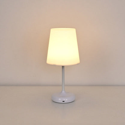 Modern Pure White Mushroom Remote Control Touch USB Rechargeable LED Night Light Table Lamp