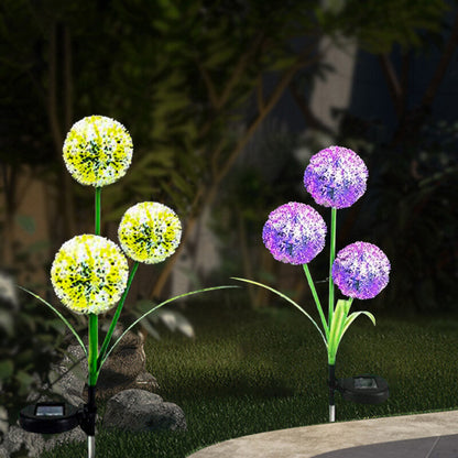 Solar Simulation Dandelion Design LED Outdoor Lawn Light