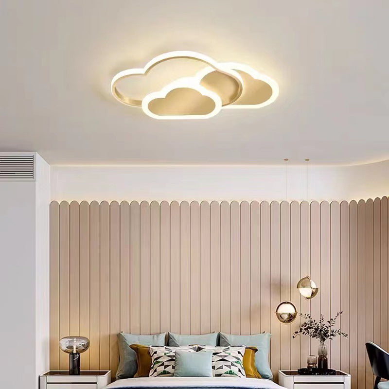 Creative Color Cloud Aluminum LED Flush Mount Ceiling Light