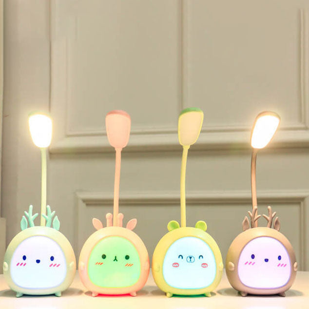 Creative Cartoon Animal Student USB Charging Foldable LED Table Lamp
