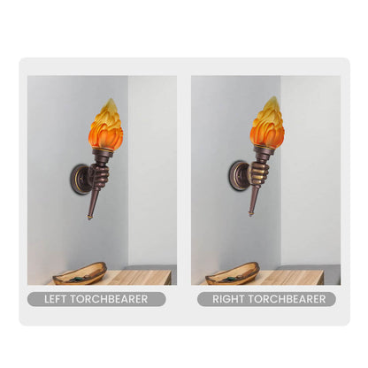 Creative Vintage Torch 1- Light Wall Sconce Lamp
