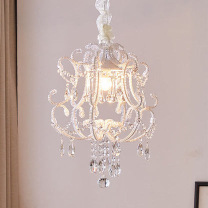 Nordic Light Luxury Arc Crystal Glass 1-Light Pendant Light