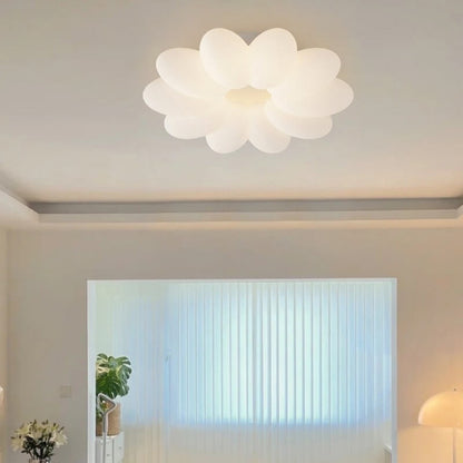 Modern Minimalist PVC Floral Shape LED Kids Flush Mount Ceiling Light