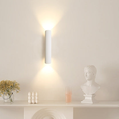 Modern Simplicity Iron Aluminum Roman Column Strip LED Wall Sconce Lamp For Bedside