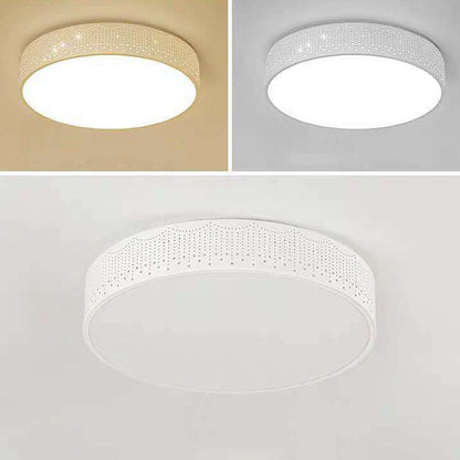 Modern Creative Meteor Round Children's Iron Acrylic LED Flush Mount Light