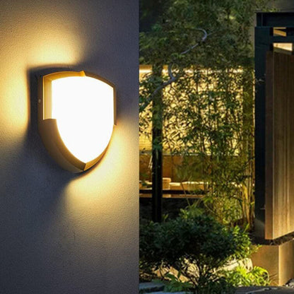 مصباح حائط خارجي مقاوم للماء LED على شكل قلب من الأكريليك الإبداعي على شكل ماسة 