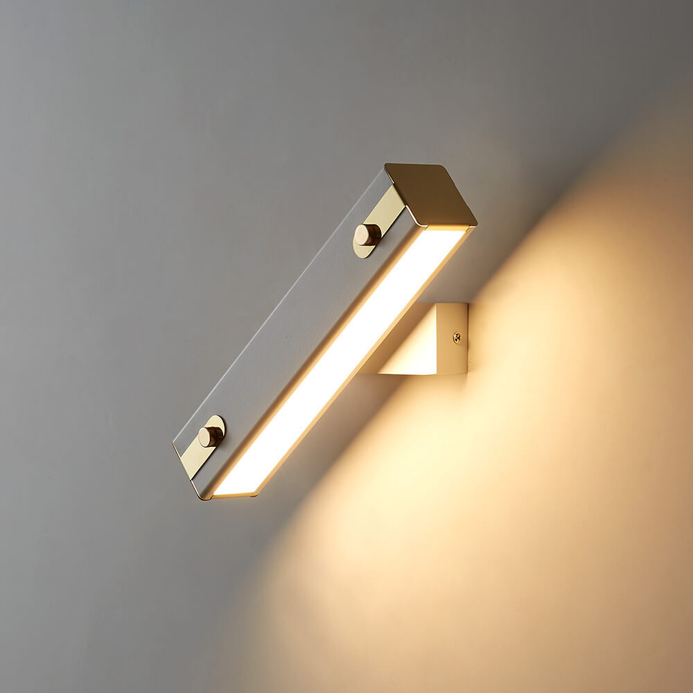 Modern Light Luxury Wrought Iron Acrylic Rotatable LED Wall Sconce Lamp
