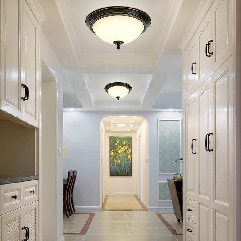 Modern Retro Rustic LED Iron Flush Mount Lighting