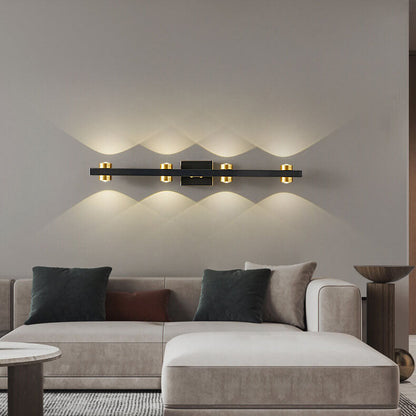 Modern Retro All Copper LED Vanity Light Wall Sconce Lamp